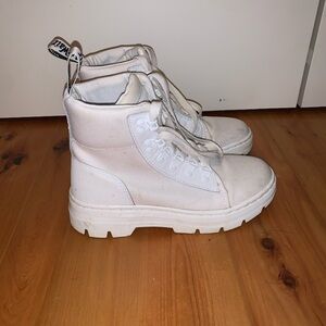 White High-Top Doc Martens Women's